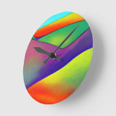 レインボーはっきりしたヒルズ ラウンド壁時計 (傾斜)