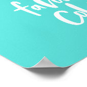 レインボーは私のお気に入りの色レインボーキツネ ポスター (角)