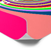 レインボーは素晴らしい1日を過ごすサイケデリックGroovy ポップ・アートの ポスター (角)