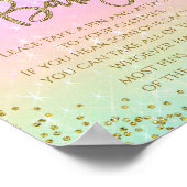 レインボーは赤ちゃんシャワーのゲームを言わない ポスター (角)