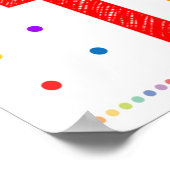 レインボーやる気を起こさせるクラスルームのポスター ポスター (角)