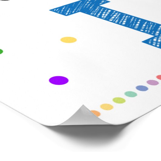 レインボーやる気を起こさせるクラスルームのポスター ポスター (角)