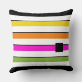 レインボーよくはしゃぐストライプ クッション (裏面)