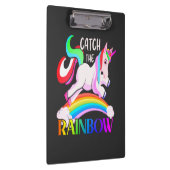 レインボーをキャッチ – Unicornデザイン-15989 クリップボード (右)
