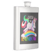 レインボーをキャッチ – Unicornデザイン-15989 フラスク (右)