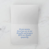 レインボーを介して見るストームクラウド悔やみや弔慰 カード (内部)