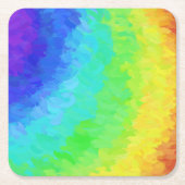 レインボーアイシー スクエアペーパーコースター (正面)
