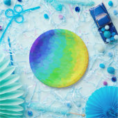 レインボーアイシー ペーパープレート (パーティー)