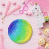 レインボーアイシー ペーパープレート (パーティー)