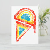 レインボーアイスクリームドリップ 招待状 (スタンド正面)