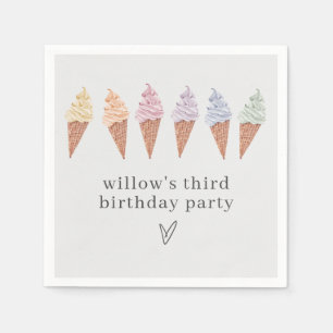 レインボーアイスクリーム スタンダードカクテルナプキン