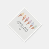 レインボーアイスクリーム スタンダードカクテルナプキン (角)