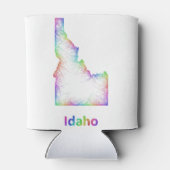 レインボーアイダホの地図 缶クーラー (裏面)