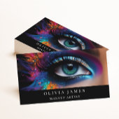 レインボーアイメイクアップアーティスト美しいサロン 名刺