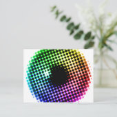 レインボーアイリスユニコーンアイカラースペクトル漫画 ポストカード (スタンド正面)