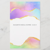 レインボーアガテストーンブライダルシャワービンゴ (裏面)