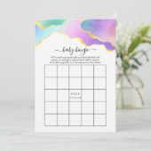 レインボーアガテストーンブライダルシャワービンゴ 招待状 (スタンド正面)