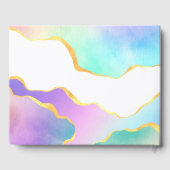 レインボーアゲートストーンベビーシャワーゲストブック ゲストブック (裏面)