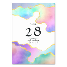 レインボーアゲート石のベビーシャワー