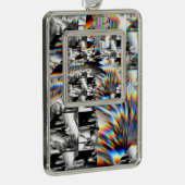 レインボーアサルトクリスマスオーナメント シルバープレートフレームオーナメント (右)