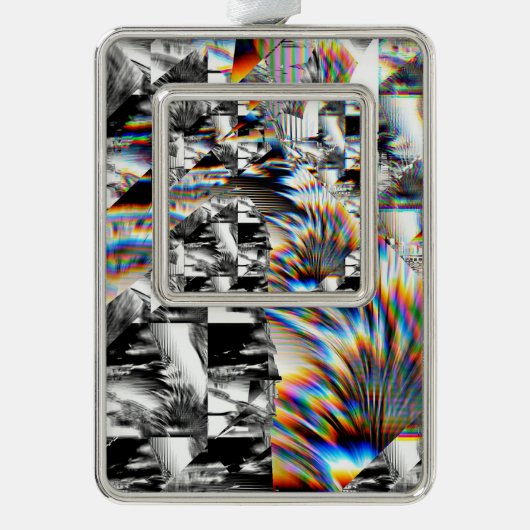 レインボーアサルトクリスマスオーナメント シルバープレートフレームオーナメント (正面)