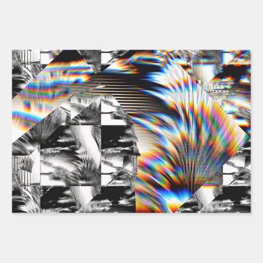 レインボーアサルトラッピング紙フラットシートセット3 ラッピングペーパーシート (正面)