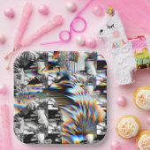 レインボーアサルト紙プレート ペーパープレート (パーティー)