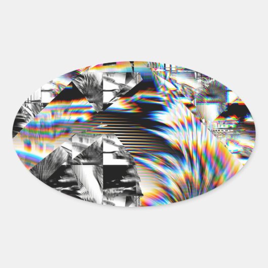 レインボーアサルト 楕円形シール (正面)