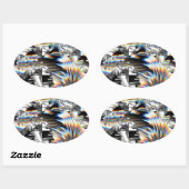 レインボーアサルト 楕円形シール (シート)