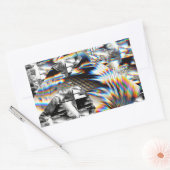 レインボーアサルト 長方形シール (封筒)