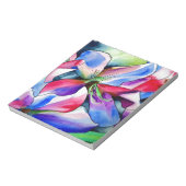 レインボーアザレア花オリジナル水絵画色 ノートパッド (回転)
