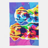 レインボーアップよくはしゃぐ: Duo キッチンタオル (縦)