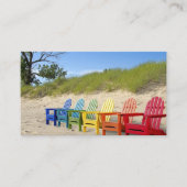 レインボーアディロンドックビーチチェア 名刺 (正面)