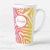 レインボーアニマルプリントラテマグ カフェラテマグ (右)