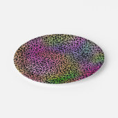 レインボーアニマルプリント ペーパープレート (アングル)