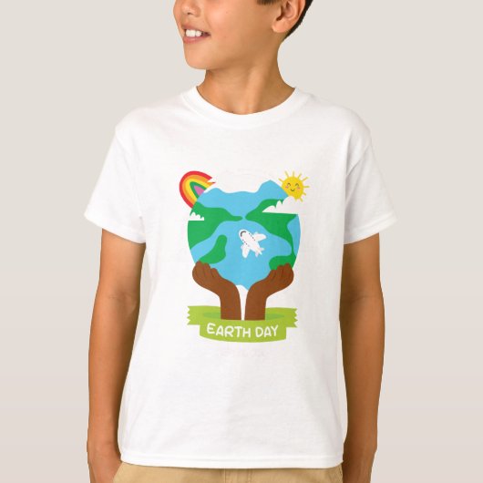レインボーアフリカアースデイ Tシャツ (正面)