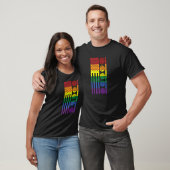 レインボーアメリカ国旗のバレーボールゲイプライドLgbt Tシャツ (ユニセックス)