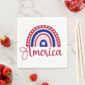 レインボーアメリカ スタンダードランチョンナプキン (インサイチュ)