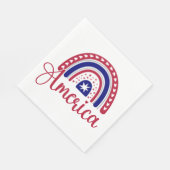 レインボーアメリカ スタンダードランチョンナプキン (角)