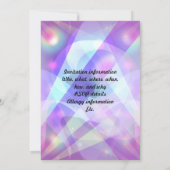 レインボーアリコーン 招待状 (裏面)