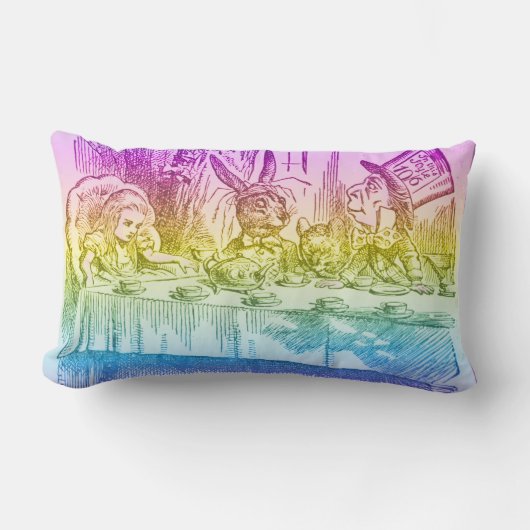 レインボーアリスinワンダーランド不機嫌ティーパーティー ランバークッション (正面)