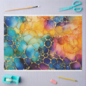 レインボーアルコールインクシリーズデザイン7 薄葉紙 (クラフト)