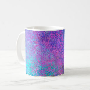 レインボーアルコールインク、明るいカラフル抽象芸術 コーヒーマグカップ