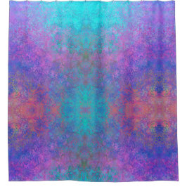 レインボーアルコールインク、明るいカラフル抽象芸術 シャワーカーテン