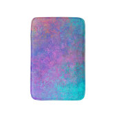 レインボーアルコールインク、明るいカラフル抽象芸術 バスマット (正面縦)