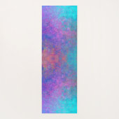 レインボーアルコールインク、明るいカラフル抽象芸術 ヨガマット (裏面)