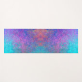 レインボーアルコールインク、明るいカラフル抽象芸術 ヨガマット (正面(横))