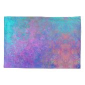 レインボーアルコールインク、明るいカラフル抽象芸術 枕カバー (裏面)