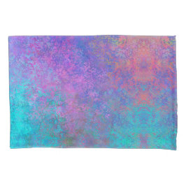 レインボーアルコールインク、明るいカラフル抽象芸術 枕カバー