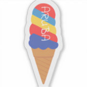 レインボーアルバコーン シール (正面)